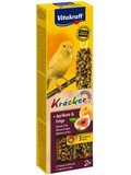 VITAKRAFT Bird Kräcker – tyčinka pro kanáry, s meruňkou a fíkem, 2ks/balení