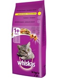 WHISKAS Dry  pro dospl koky, s kuecm masem, 1,4kg