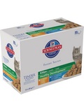 HILL'S Feline Kitten Multipack Chicken& Ocean fish  pro koata, s kuetem a s moskmi rybami, 12x85g