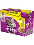 WHISKAS  kapsiky pro dospl koky, Drbe vbr v el, 12x85g