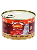 GRAND Superpremium   konzerva pro koky, Hovz, 405g