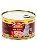 GRAND Superpremium  konzerva pro koky, Kuec, 405g
