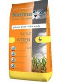 NATIVIA Kitten - Duck&Rice - pro koata, pro bez a kojc koky, s kachnou a r, 10kg