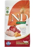 N&D Pumpkin CAT Neutered Quail & Pomegranate - pro kastrovan koky, s kepelkou, dn a grantovm jablkem, BEZ OBILOVIN, 1,5kg