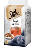 SHEBA Fresh & Fine  kapsiky pro dospl koky, Mixovan  vbr, 6x50g