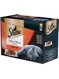 SHEBA Slices in Gravy   kapsiky pro dospl koky, avnat vbr, 12x85g