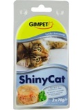 GIMPET ShinyCat  konzerva pro dospl koky, Tuk/krevety, 2x70g