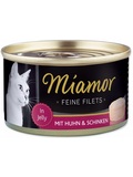 MIAMOR Cat Filet  konzerva pro dospl koky, kue+unka v el, 100g