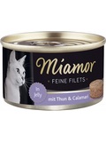 MIAMOR Cat Filet  konzerva pro dospl koky, tuk+kalamry v el, 100g