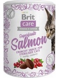 BRIT CARE Cat Snack Superfruits Salmon - kupav pamlsek s lososem, pkem a brusinkami, 100g