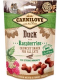 CARNILOVE Cat Crunchy Snack Duck&Raspberries  kupav pamlsek s kachnm masem a malinami, 50g