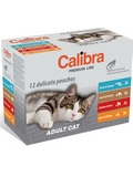 CALIBRA Premium Adult multipack  kapsiky pro koky, 4 druhy pchut, 12x100g