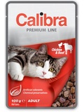 CALIBRA Premium Adult Chicken & Beef  kapsiky s kuecm a hovzm masem v omce, 100g