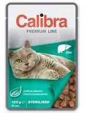 CALIBRA Premium Sterilised Liver  kapsiky pro kastrovan koky, s jtry v omce, 100g