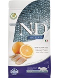 N&D OCEAN CAT GF Adult Herring & Orange - pro dospl koky, se sledm a pomeranem, BEZ OBILOVIN, 10kg