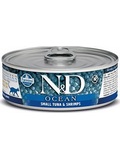 N&D CAT OCEAN Adult Tuna & Shrimps  konzerva pro dospl koky, s tukem bonita a krevetami, 80g