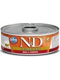 N&D CAT PUMPKIN Adult Quail & Pumpkin  konzerva pro dospl koky, s kepelkou a dn, 80g