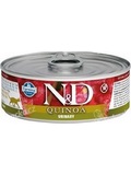 N&D CAT QUINOA Adult Urinary Duck & Cranberry - konzerva pro dospl koky, s kachnou a brusinkami, 80g