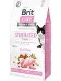 BRIT CARE Cat GF Sterilized Sensitive  pro zdrav imunitn systm kastrovanch koek, s krlim masem, 7kg