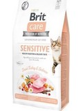 BRIT CARE Cat GF Sensitive Healthy Digestion and Delicate Taste  pro koky s citlivm zavnm, s lososem a krocanm masem, 2kg