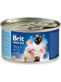 BRIT Premium Cat by Nature Trout&Liver  masov pat se pstruhem a jtry, 200g