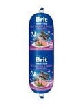 BRIT Premium Cat by Nature Sausage Ch&T Sterilised  pro kastrovan koky, s kuecm a krtm masem, 180g