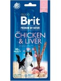 BRIT Premium Cat by Nature Sticks Chicken&Liver  masov tyinky, s kuetem a jtry, 3ks/balen