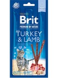 BRIT Premium Cat by Nature Sticks Turkey&Lamb masov tyinky, s krtou a jehntem, 3ks/balen