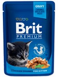 BRIT Premium Cat Chicken Chunks for Kitten  kapsika pro koata, kuec, 100g 