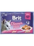 BRIT Premium Cat D Fillets in Jelly Dinner Plate – multipack kapsiček pro kočky, v želé, 340g (4x85g)