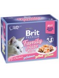 BRIT Premium Cat D Fillets in Jelly Dinner Plate  multipack kapsiek pro koky, v el, 1,02kg (12x85g)