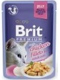 BRIT Premium Cat D Fillets in Jelly with Chicken  kapsiky pro koky v el, s kuetem, 85g