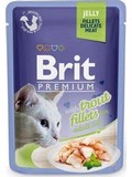 BRIT Premium Cat D Fillets in Jelly with Trout  kapsiky pro koky v el, se pstruhem, 85g