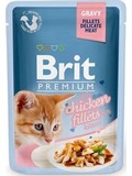 BRIT Premium Cat D Fillets in Gravy for Kitten  kapsiky pro koata ve v, s kuetem, 85g