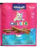 VITAKRAFT Cat Stick Losos - avnat tyinky s masem z lososa a pstruha, 3x6g