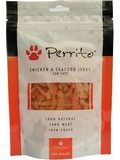 PERRITO Chicken&Seafood jerky  prodn pamlsky pro koky a mal psy, kue a plody moe, 100g