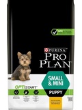 ProPlan Dog Puppy Sm&Mini Optistart - pro tata malch a mini plemen, se speciln kombinac ivin, kuec, 7kg