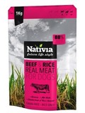 NATIVIA REAL MEAT Beef&rice - s erstvm hovzm masem, BEZ OBILOVIN, 1kg