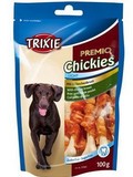 Pochoutka pro psy, Trixie Premio CHICKIES Light kalciov kosti s kuecm masem, 100g