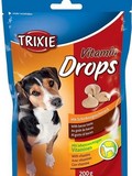 Pochoutka pro psy, Trixie Drops se unkovou pchut  a s vitaminy, 200g