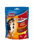 Pochoutka pro psy, Trixie BACON STRIPS light se slaninou, 85g