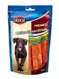 Pochoutka pro psy, Trixie Premio CHICKEN CHEESE STRIPES kuec se srem, 100g