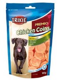 Pochoutka pro psy, Trixie Premio CHICKEN Coins kuec mince, 100g