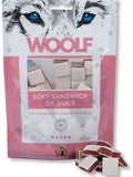 Pochoutka pro psy WOOLF soft sandwich of duck (sendvi z kachnho masa a tresky), 100g