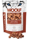 Pochoutka pro psy WOOLF beef chunkies (kostky z hovzho masa), 100g