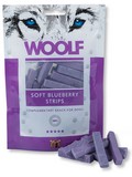 Pochoutka pro psy WOOLF soft blueberry strips (mkk prouky z borvek a kuecho masa), 100g