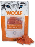 Pochoutka pro psy WOOLF chicken with carrot bites (kousky z kuecho masa s mrkv), 100g