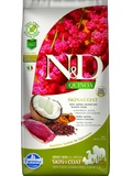 N&D GF Quinoa DOG Skin & Coat Duck & Coconut  pro zdravou srst a ki, s kachnm masem a kokosem, BEZ OBILOVIN, 7 kg