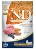 N&D LG DOG Adult Mini Lamb & Blueberry  pro dospl psy malch plemen, s jehntem a borvkami, NZK OBSAH OBILOVIN, 7kg