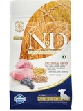 N&D LG DOG Puppy Mini Lamb & Blueberry  pro tata malch plemen, s jehntem a borvkami, NZK OBSAH OBILOVIN, 2,5kg